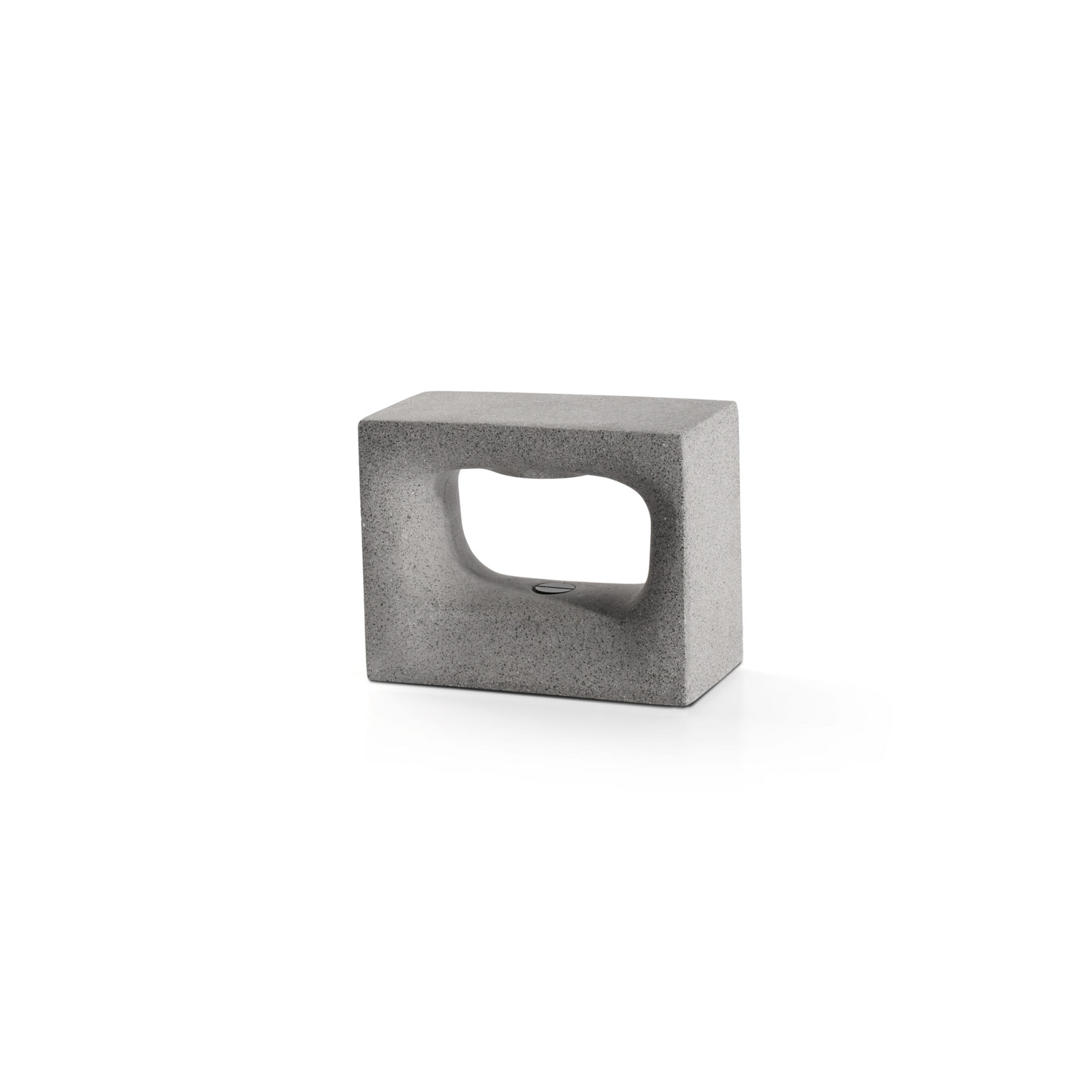 LED wall light Glint, 2700K, 15 cm, grey, concrete, IP55