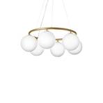 Miira 6 Circular Plafoniere Brass/Opal - Nuura