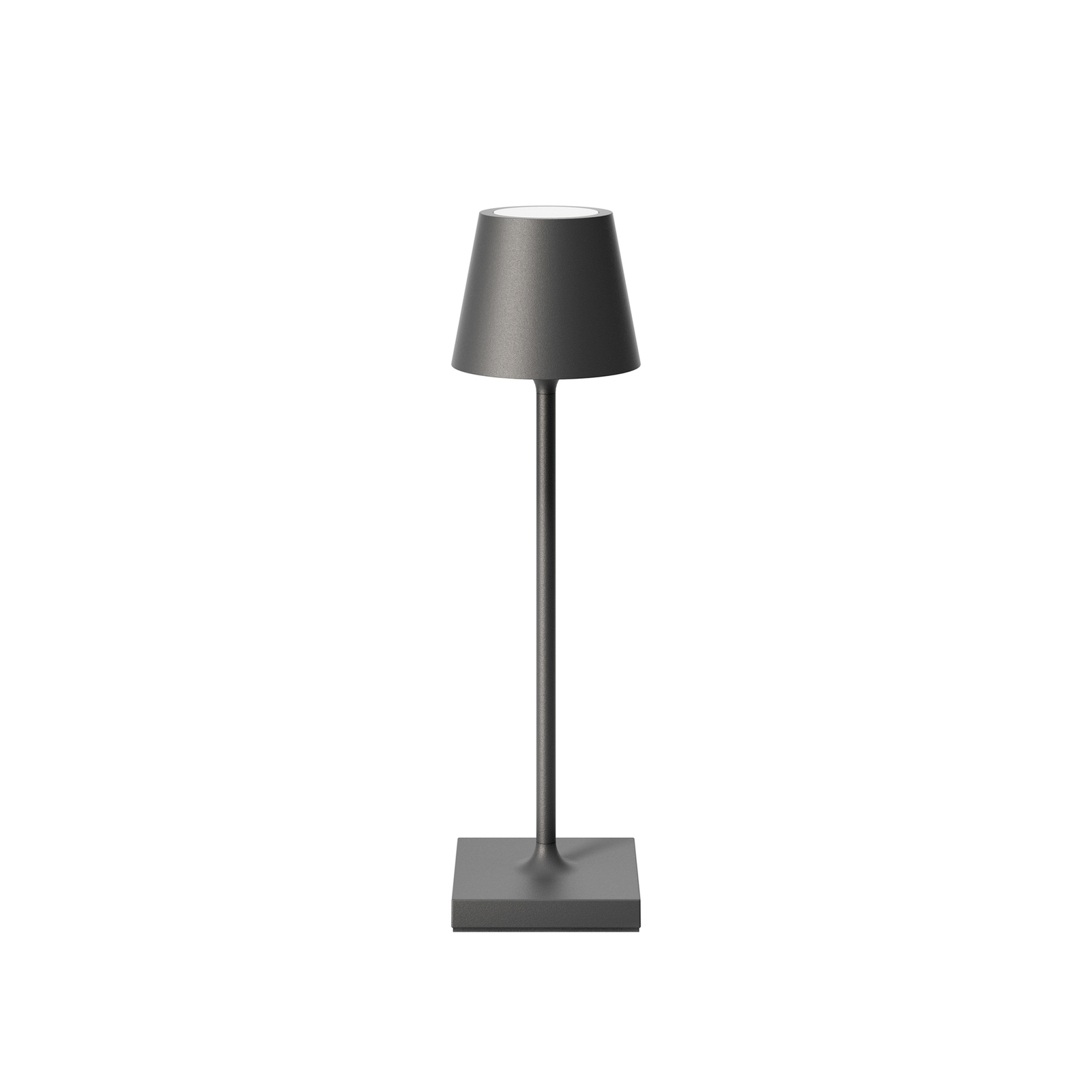 Kieszonkowa lampa stołowa LED Nuindie, grafitowo-szara