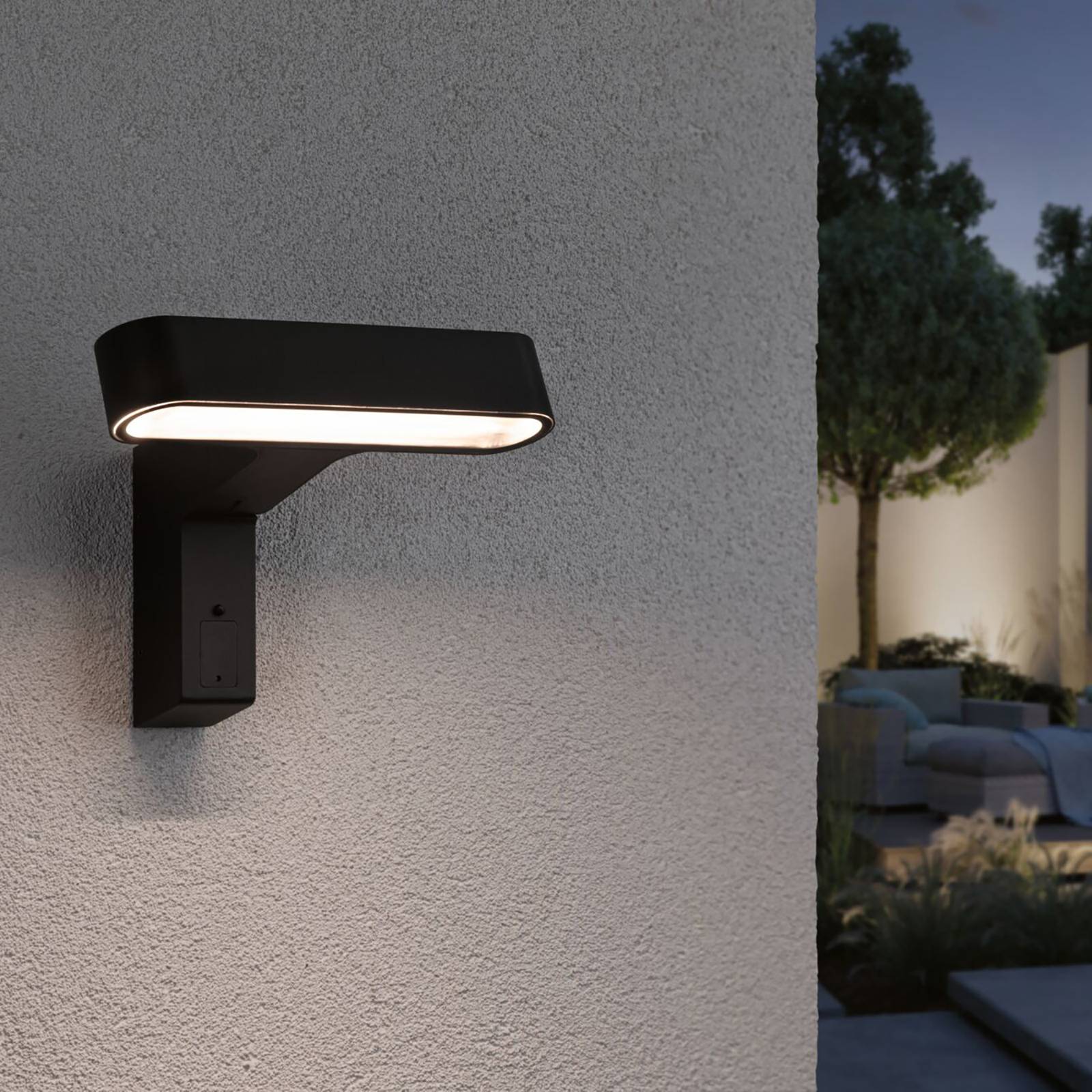 Photos - Chandelier / Lamp Paulmann Ito outdoor wall light horizontal sensor 