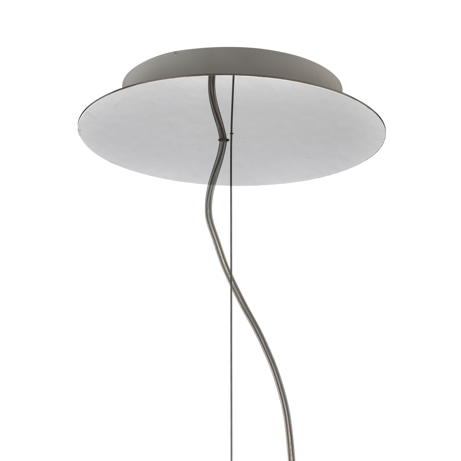 Artemide Gople glas-hanglamp, koper/zilver
