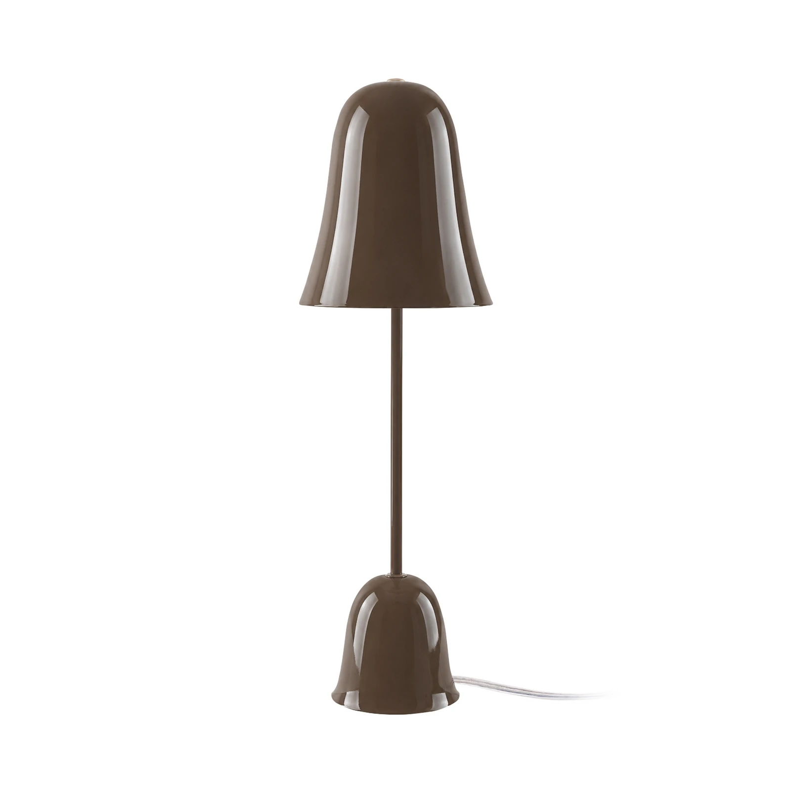 Stolová lampa Globen Lighting Blåklockan, mokka hnedá, výška 56 cm