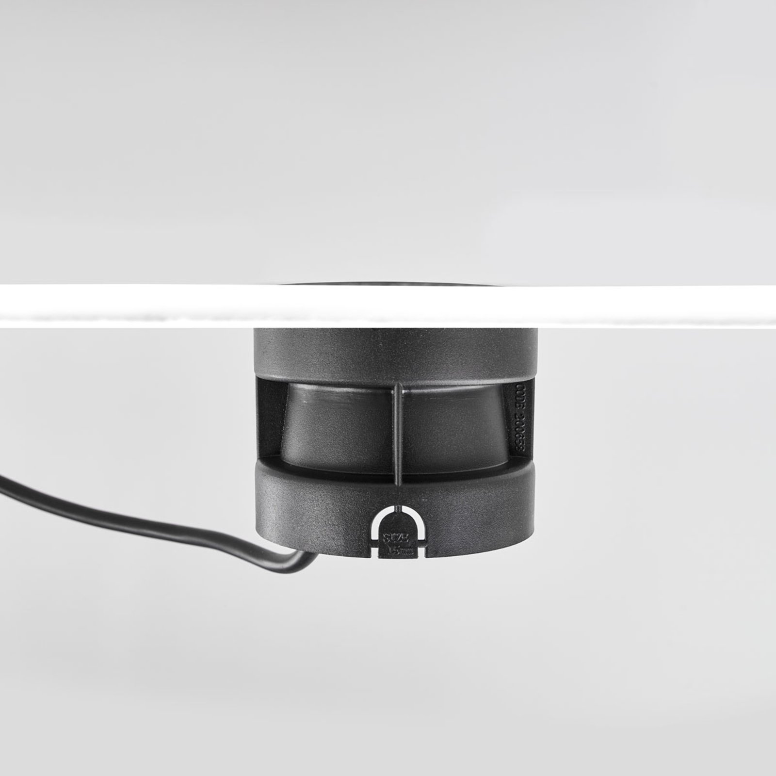 Jaloteräs - moderni LED-lattiauppovalaisin LED-18