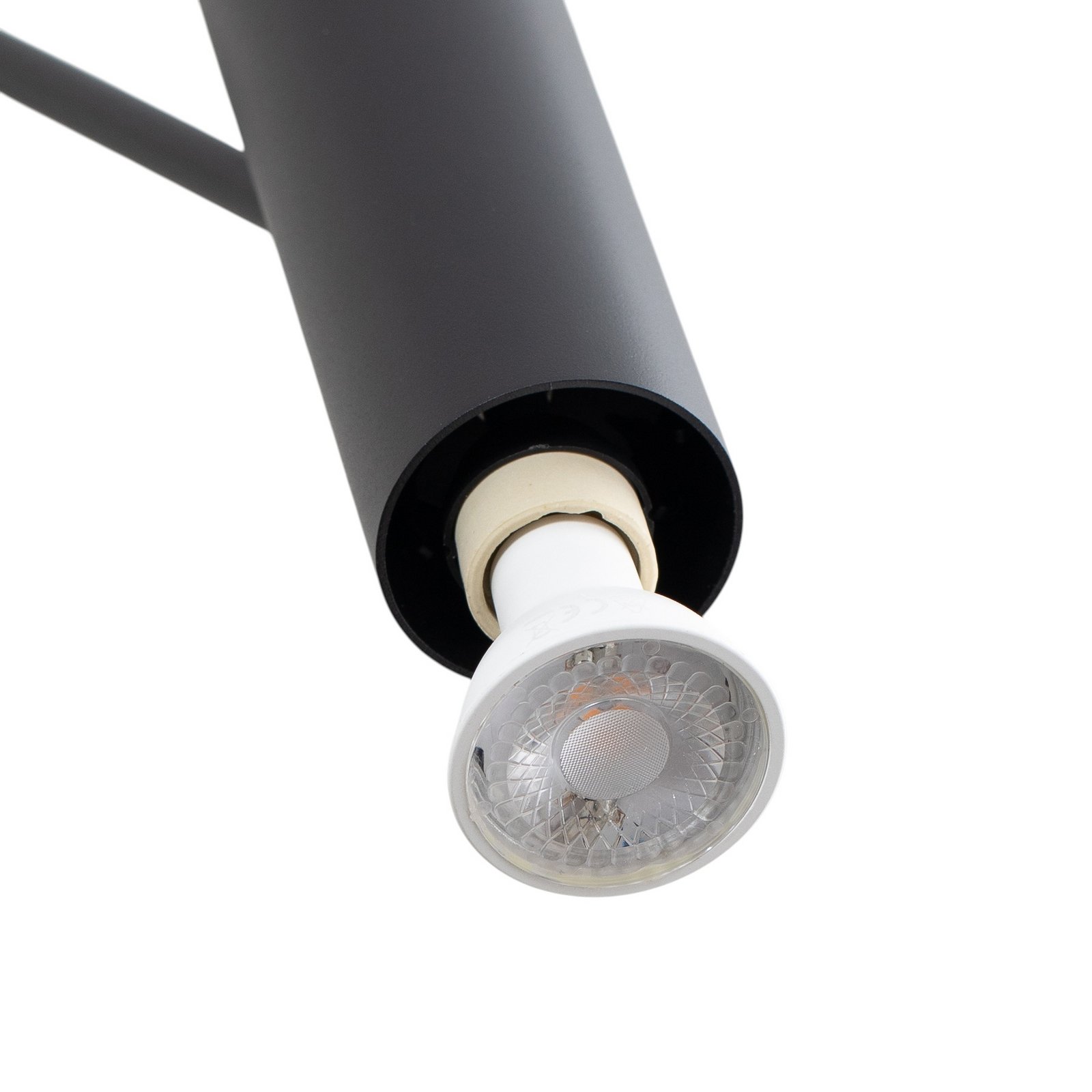 Lampadaire Eye Super avec tête orientable, noir