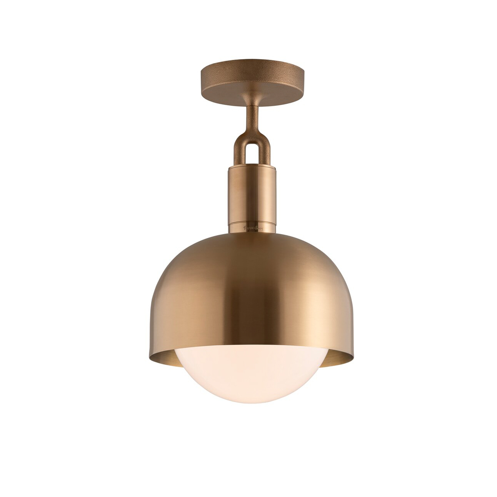 Buster + Punch Forked ceiling brass, glass globe
