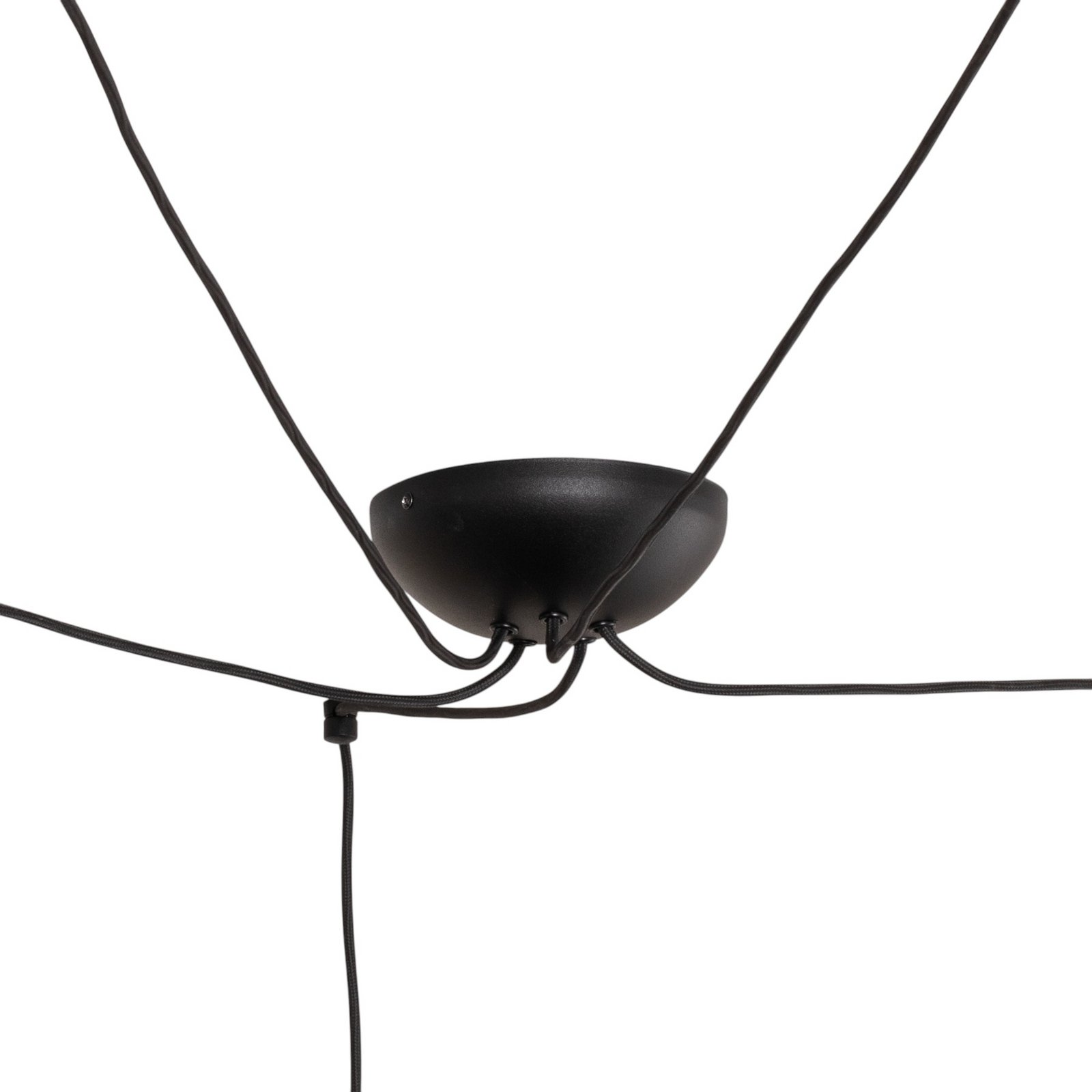 Hengelampe Spider i svart, 5 lyskilder