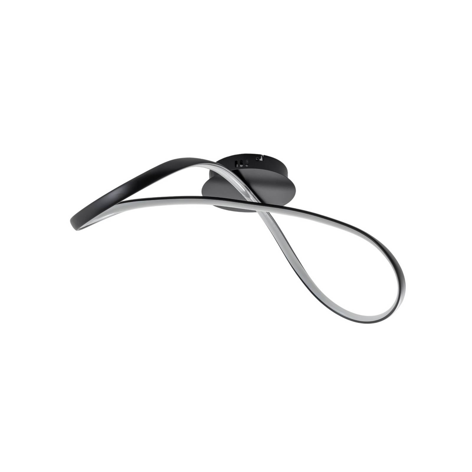 LED-Deckenleuchte Infinity, Metall, schwarz, 4.000 K