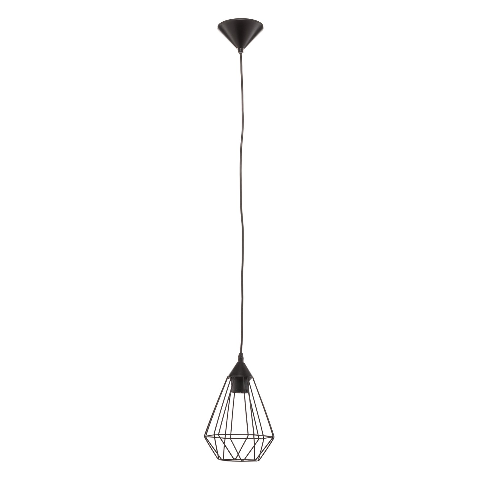 Tarbes hanging light, 1-bulb, 17.5 cm black