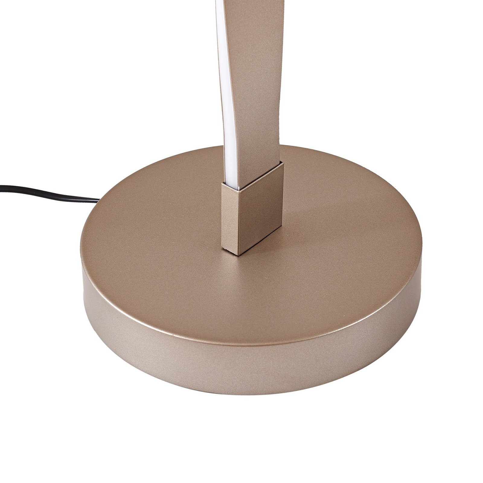 Lindby LED-Stehleuchte Jaren, schwarz/braun, 114 cm, CCT