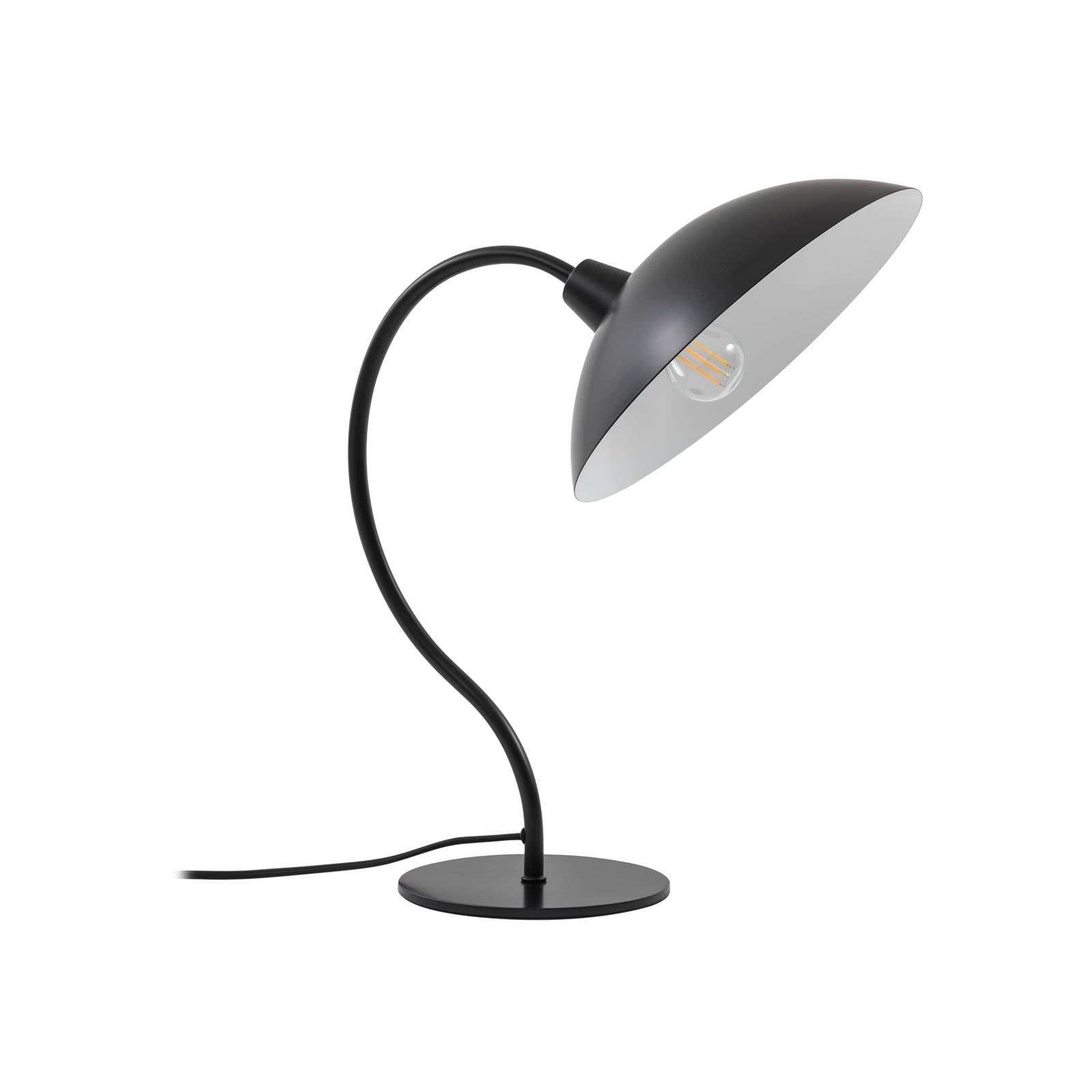 Lucande Tischleuchte Arvadon, schwarz, Metall, 42,75 cm hoch