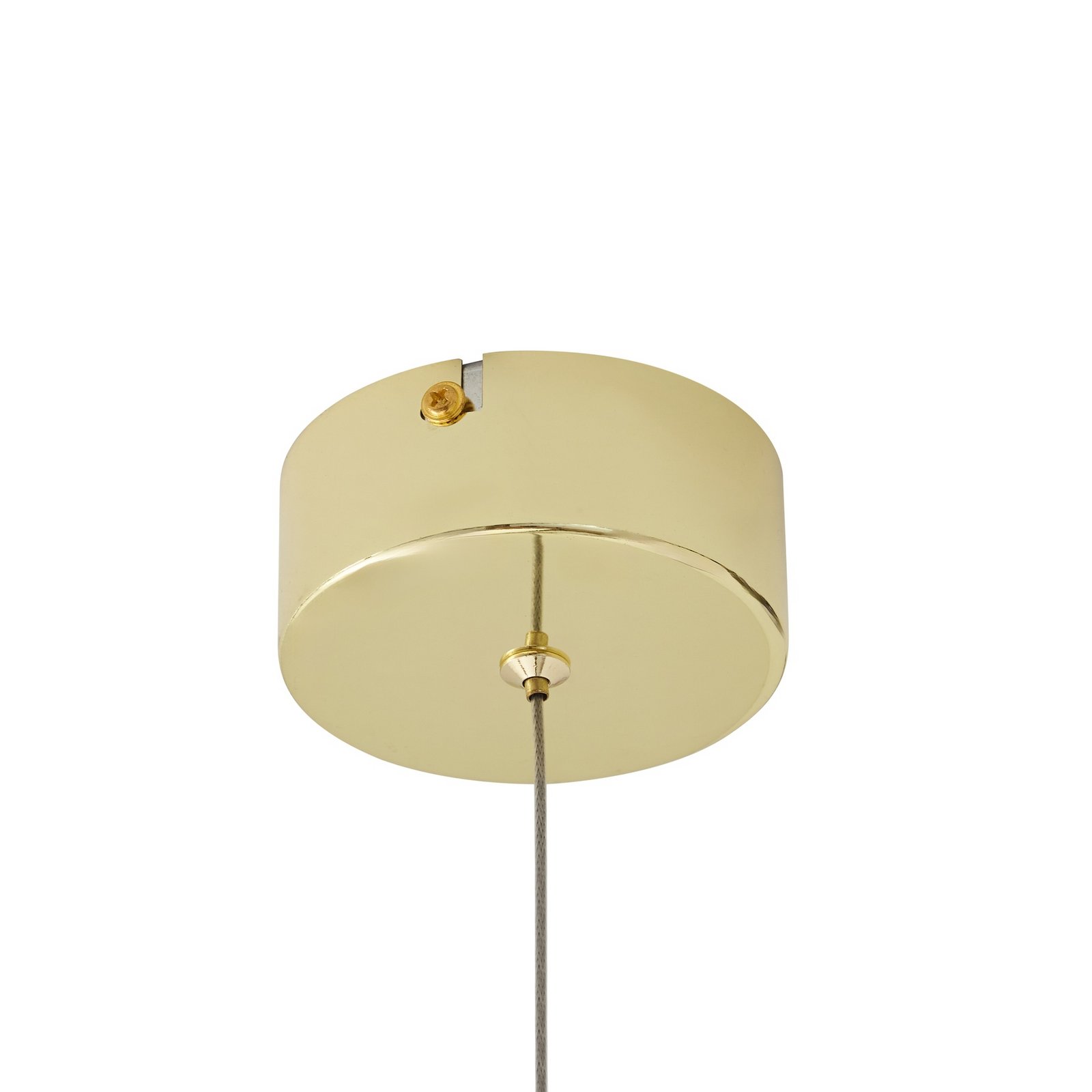 Lucande LED hanglamp Hayley, Ø 9 cm, goudkleurig, glas