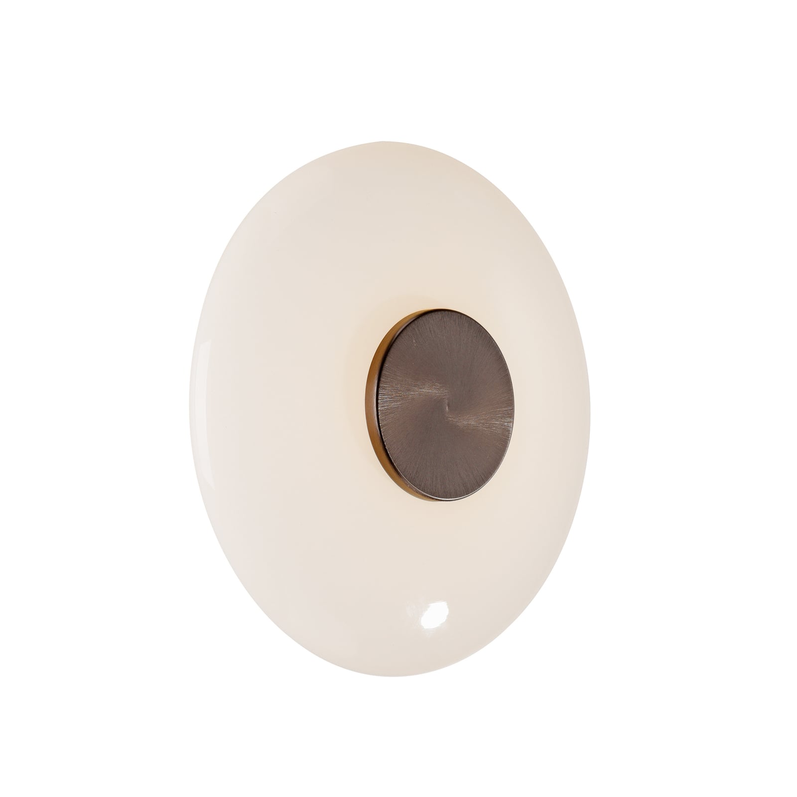 Vitrum LED-Wandlampe, braun/opal Glas/Alu, Ø 22 cm - PURE Vitrum LED-Wandlampe, braun/opal Glas/Alu, Ø 22 cm - PURE