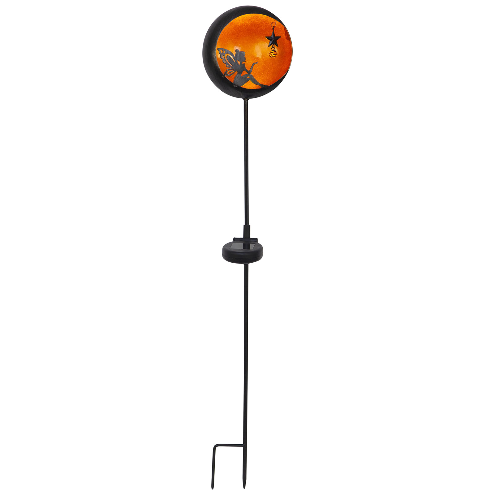 LED-solcellelampe Fairytale, orange