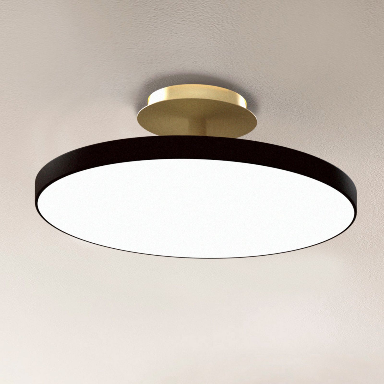 Plafonieră LED UMAGE Asteria UP PLUS negru Ø 31 cm CCT - Camera de zi / sufragerie - Design - negru alamă - Metal