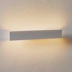 Aplique de pared LED Concha 47 cm, blanco