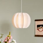 Żyrandol Lindby Winslow, kremowo-biały, średnica 35 cm, E27