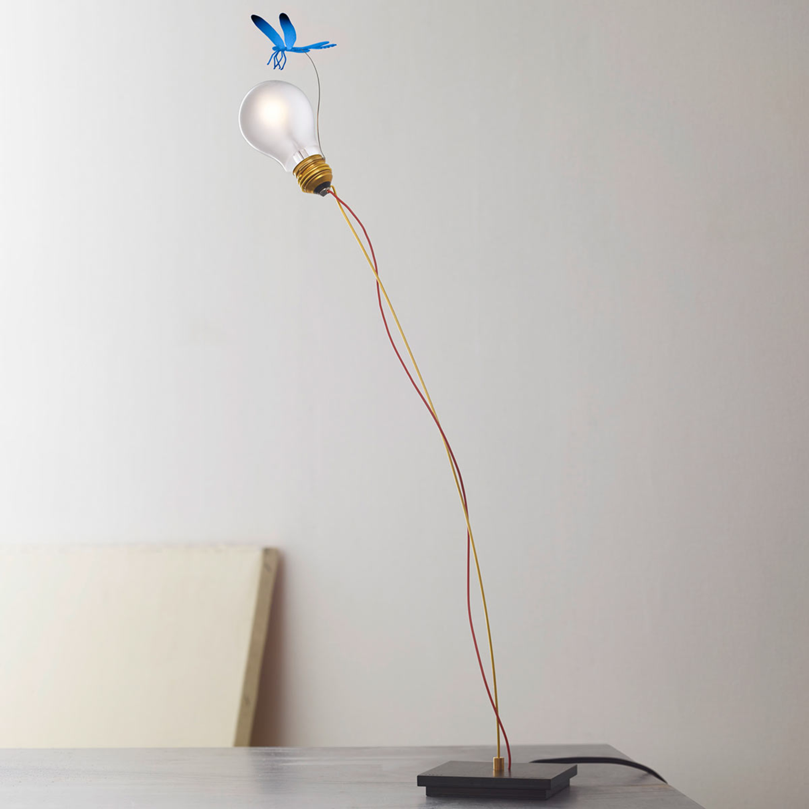 Lámpara de mesa I Ricchi Poveri Bzzz libélula azul