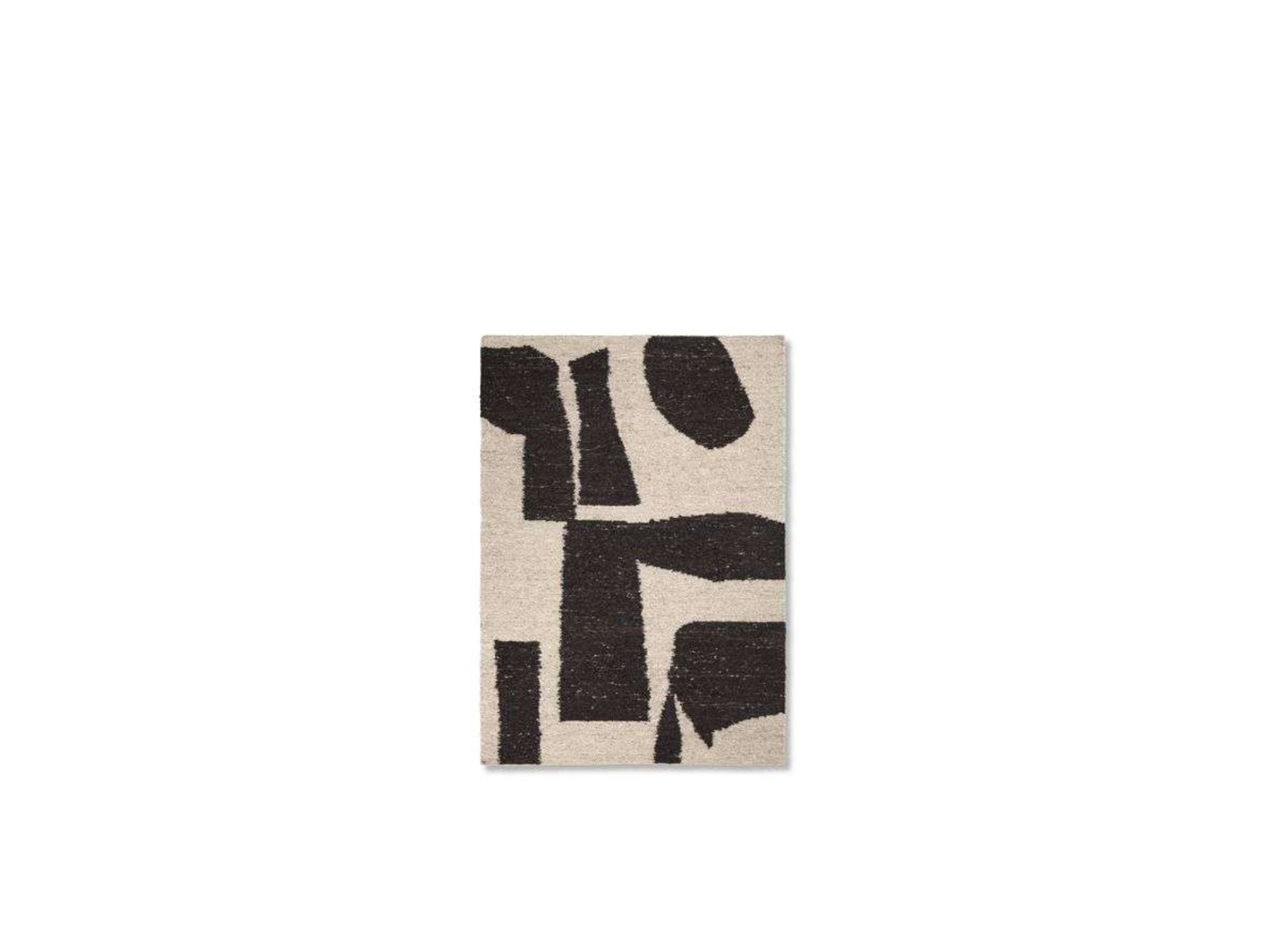 Piece Rug 140 x 200 Off-White/Coffee - Ferm Living