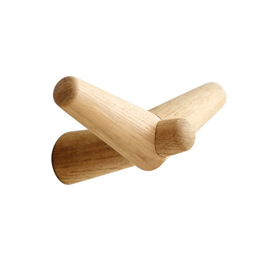 Tail Wing coat hook medium, length 20 cm, oak – Woud
