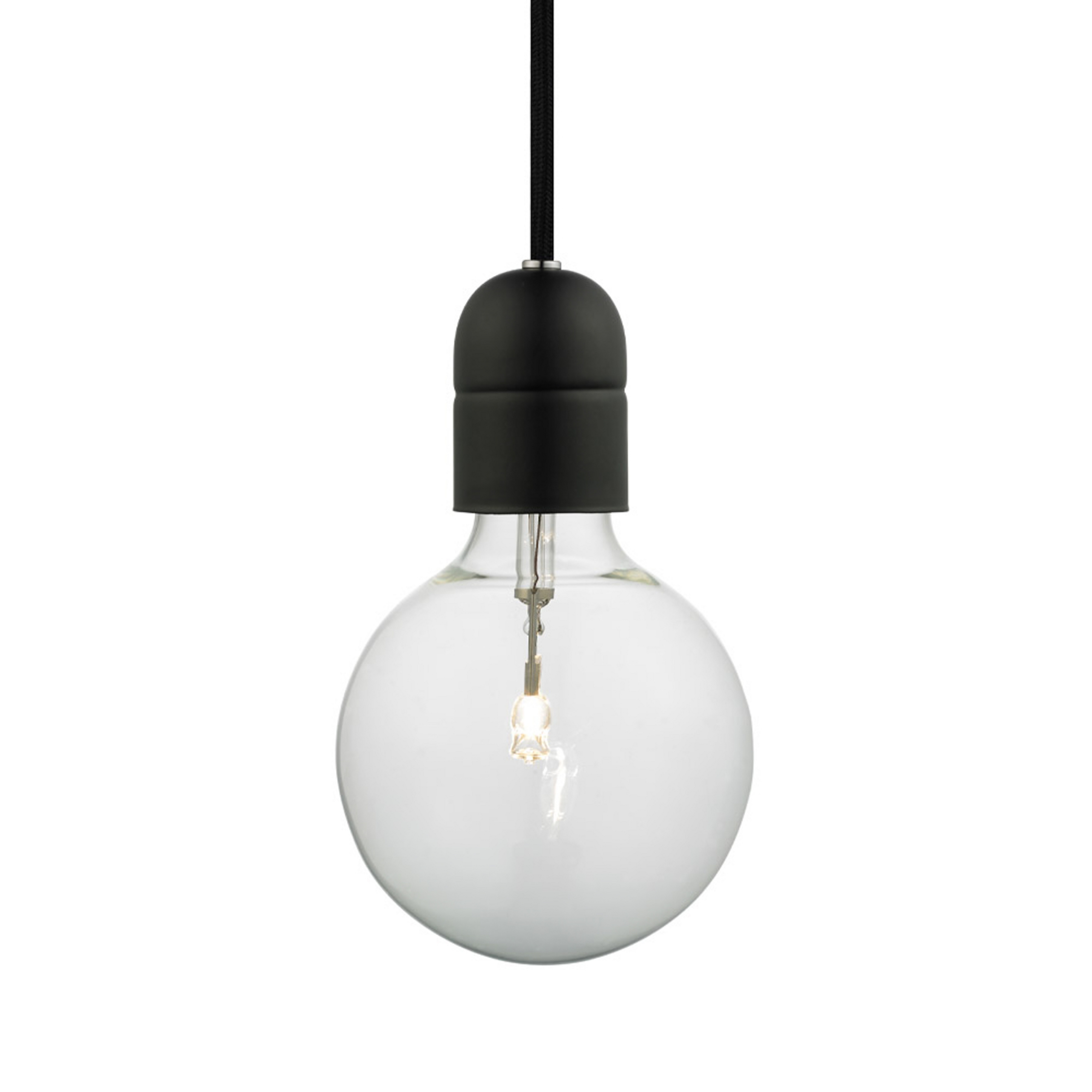 741465 Lámpara colgante, negra, Ø 5 cm, E27, metal - Halo Design