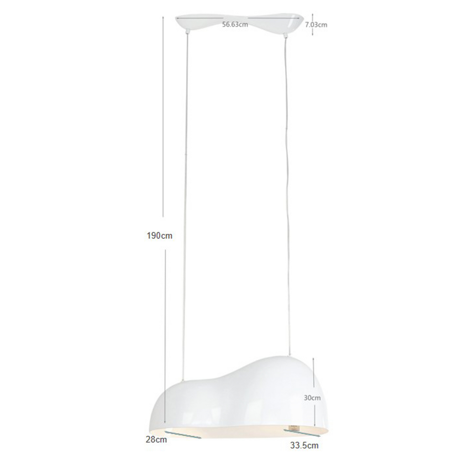 KARE hanglamp Cloud, zilver, glas, 2-lamps, GU10 KARE hanglamp Cloud, zilver, glas, 2-lamps, GU10