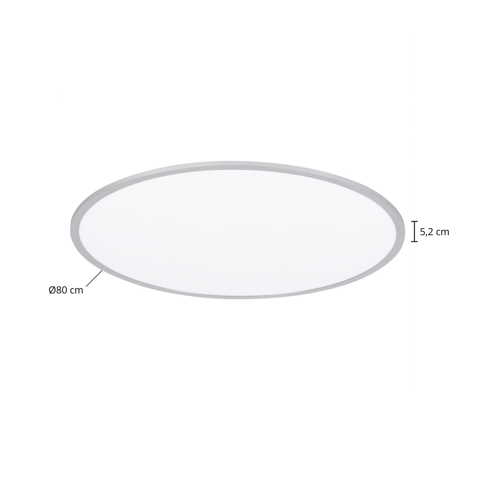 Narima LED Loftlampe CCT Ø80 White/Silver - Lindby