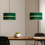 Suspension Duo, vert/doré, à 2 lampes