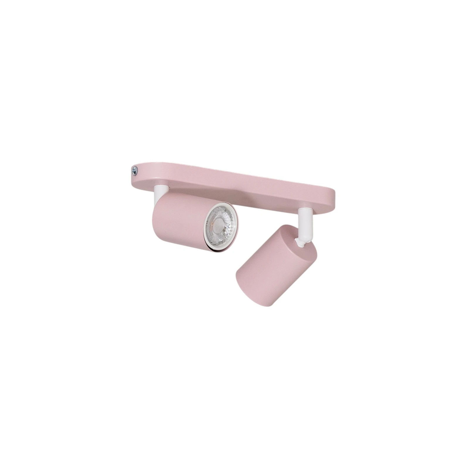 Deckenstrahler Livia, rosa, 35 cm, 2-flg., Metall, GU10