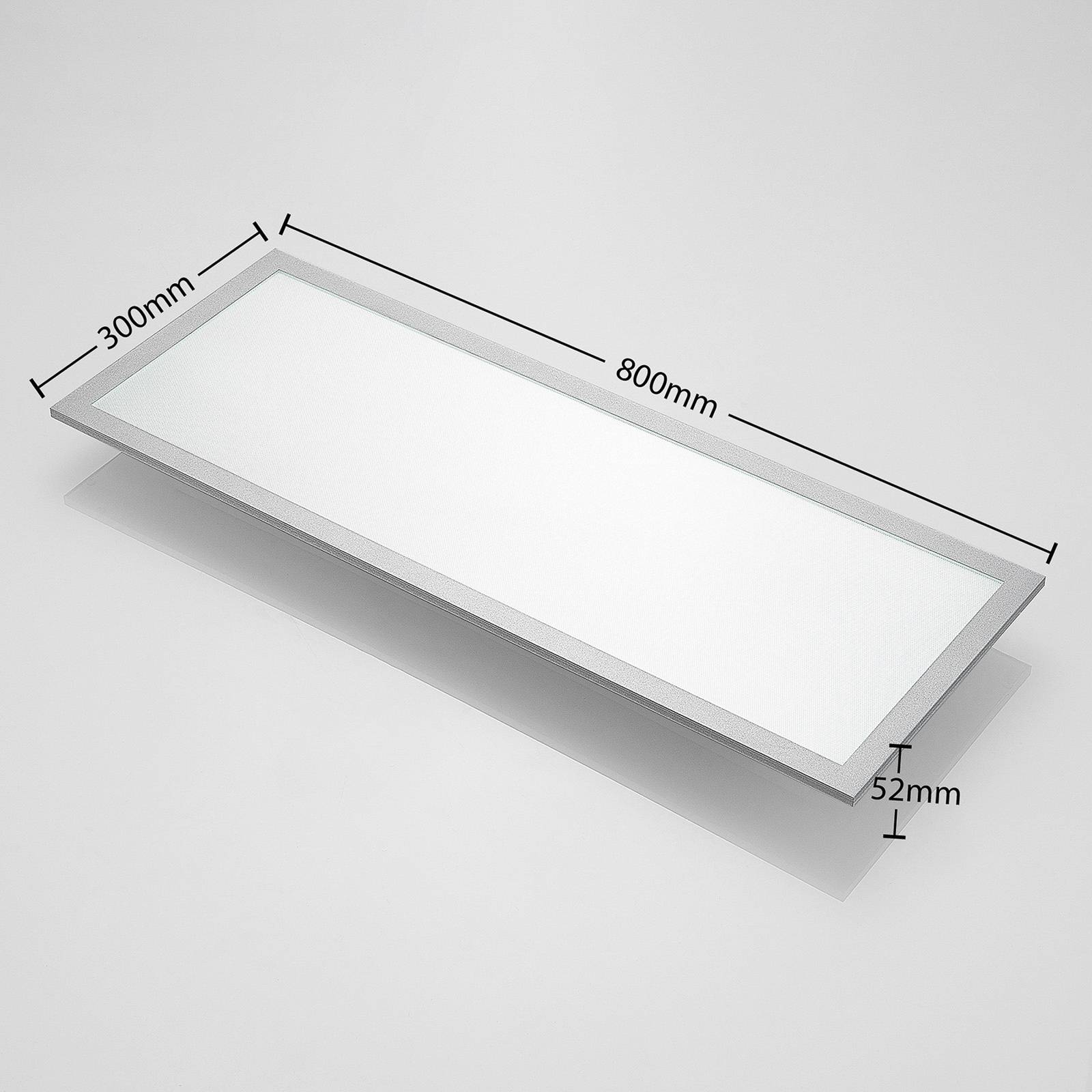 Arcchio panel LED Lyndra, 80 cm, srebrny, aluminium, ściemniany, CCT