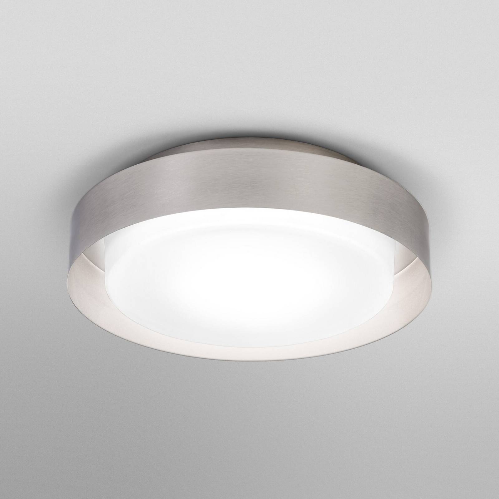 Lampa sufitowa OSRAM ORBIS MADRID, nikiel, Ø 29 cm, metal/szkło