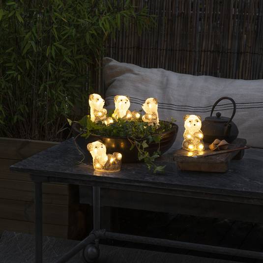 *For X-Mas*: LED-Figur “Pandabär” aus Acryl, 5er-Set (Kopie) Lampenwelt