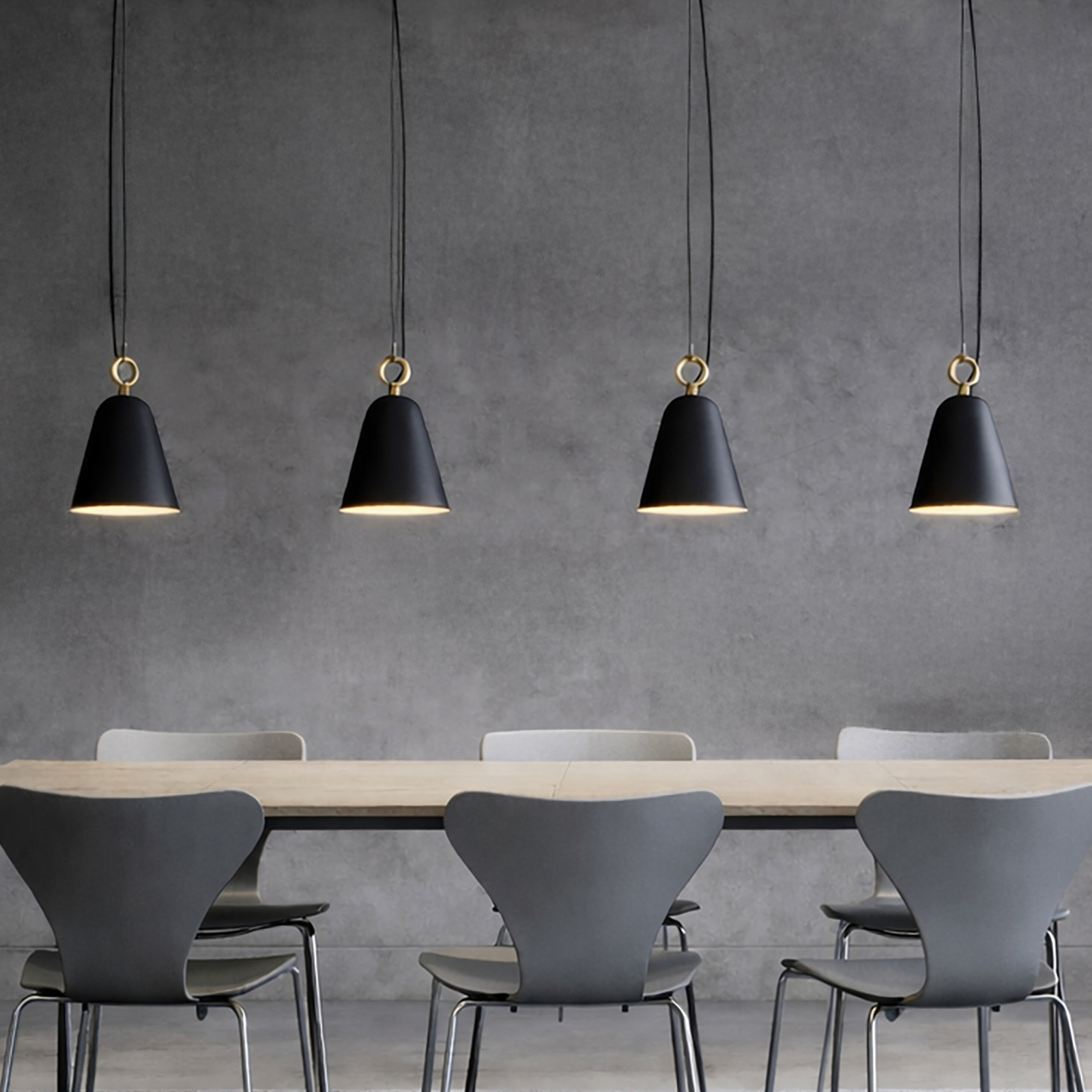 Bella Pendelleuchte Matt Black - Herstal