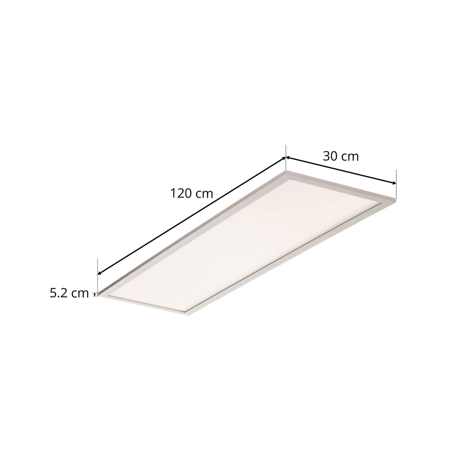 Panel LED Prios Dinvoris, CCT, 120 cm x 30 cm