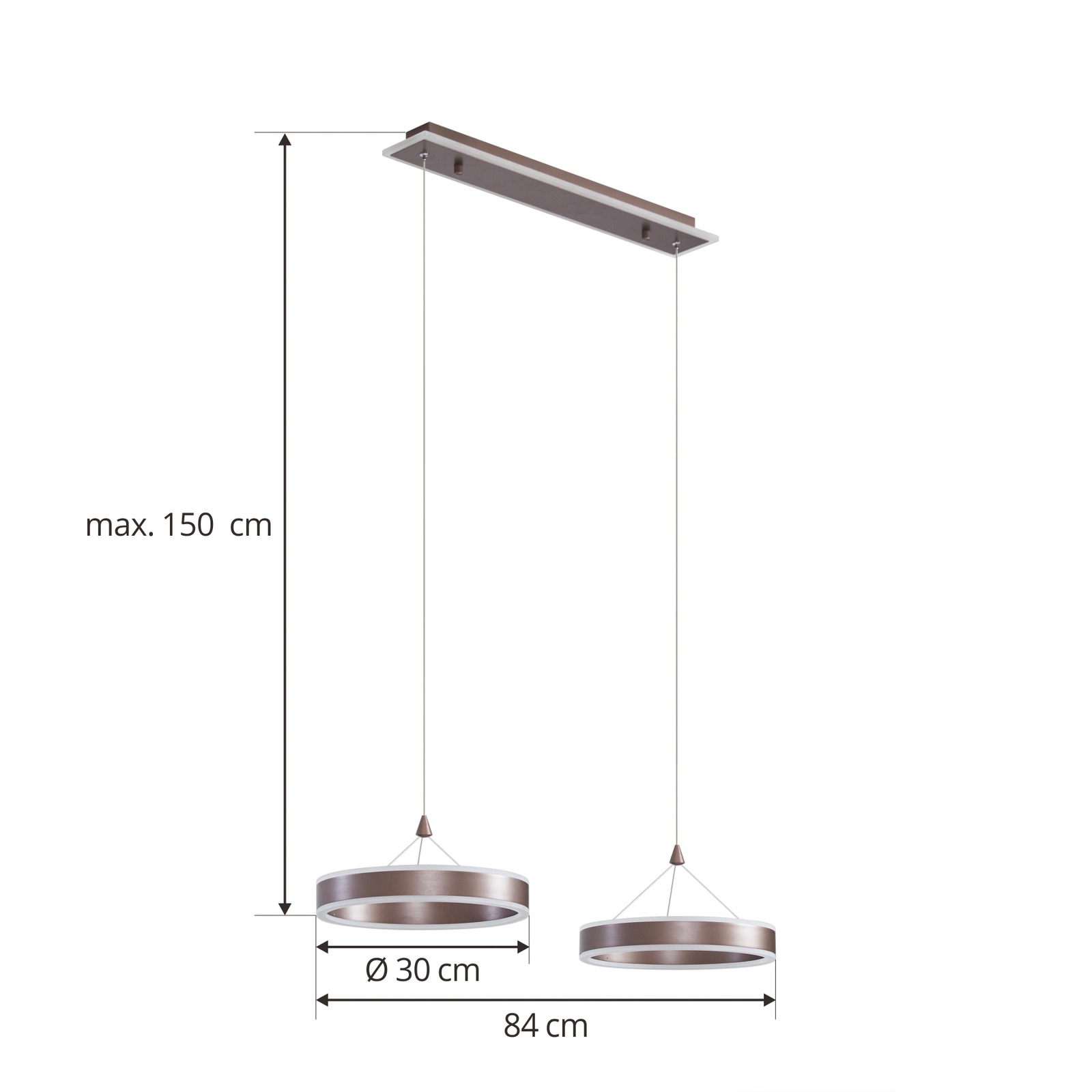Kolo 2 LED Lampa Wisząca Iced Coffee - Lucande