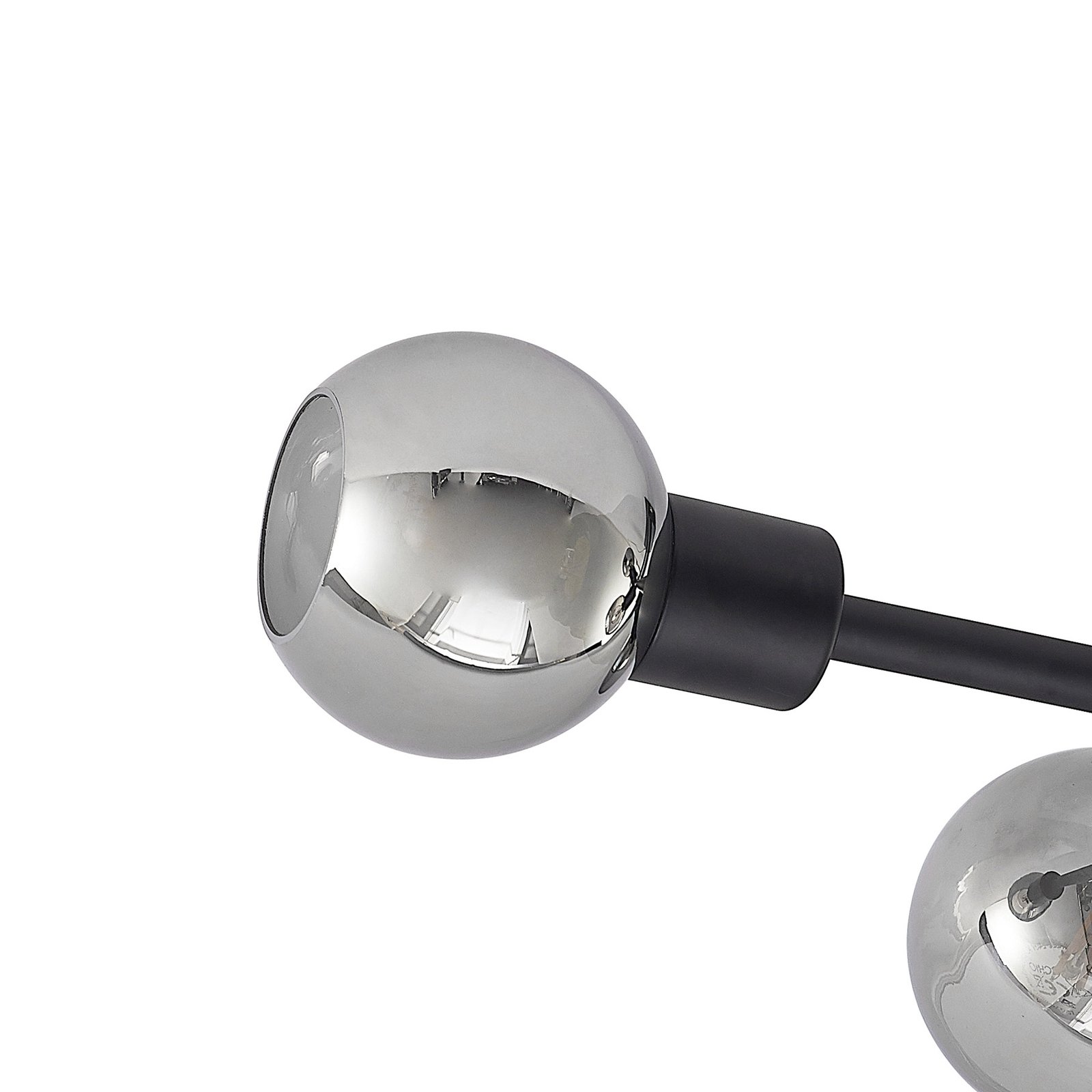 Biscala 5 Plafonnier Black/Smoke - Lindby