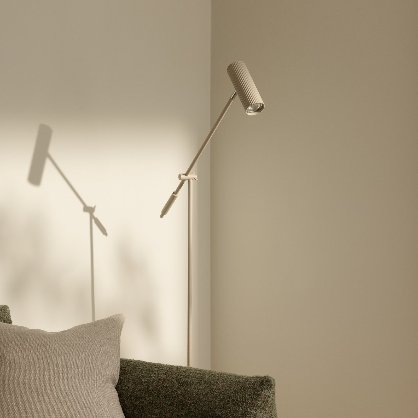 Globen Lighting lampe sur pied Hubble Read, beige, métal