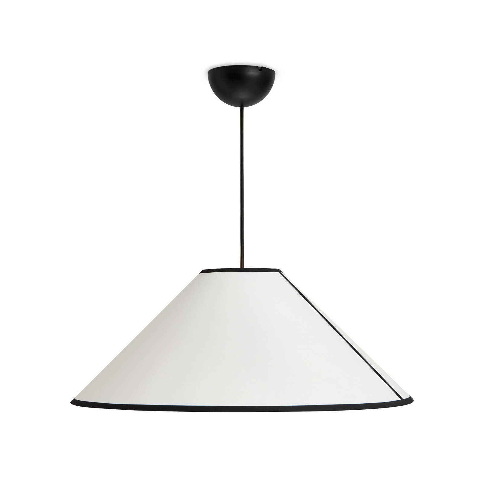 Lámpara colgante Ava, Ø 60 cm, blanco/negro, E27 - HAY