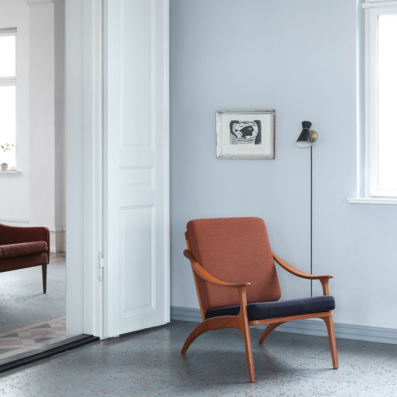 Bloom Wandleuchte, schwarz, Ausladung 20 cm - Warm Nordic