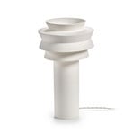02 M WHITE LEO bordlampe, hvid, højde 40 cm, E27 – Serax
