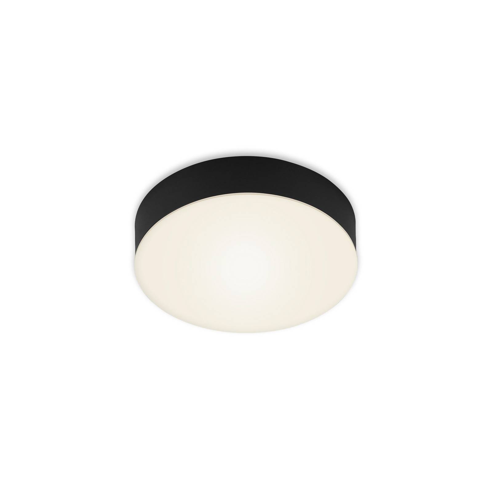 LED mennyezeti lámpa Flame, Ø 15,7 cm, fekete