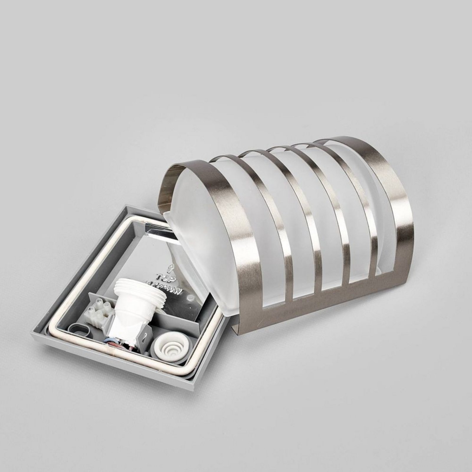 Calin Aplica de Exterior Stainless Steel - Lindby