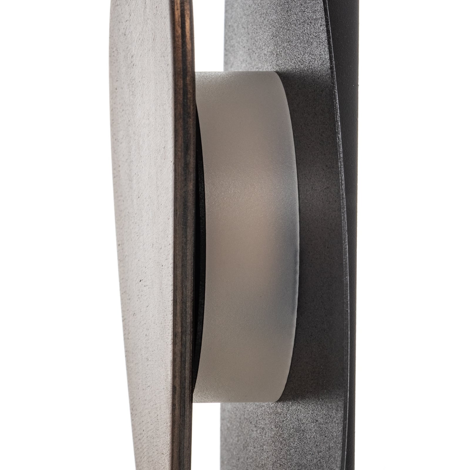Nástěnné světlo Pedra LED, černé, wenge, ocel, dřevo, SIGMA Nástěnné světlo Pedra LED, černé, wenge, ocel, dřevo, SIGMA