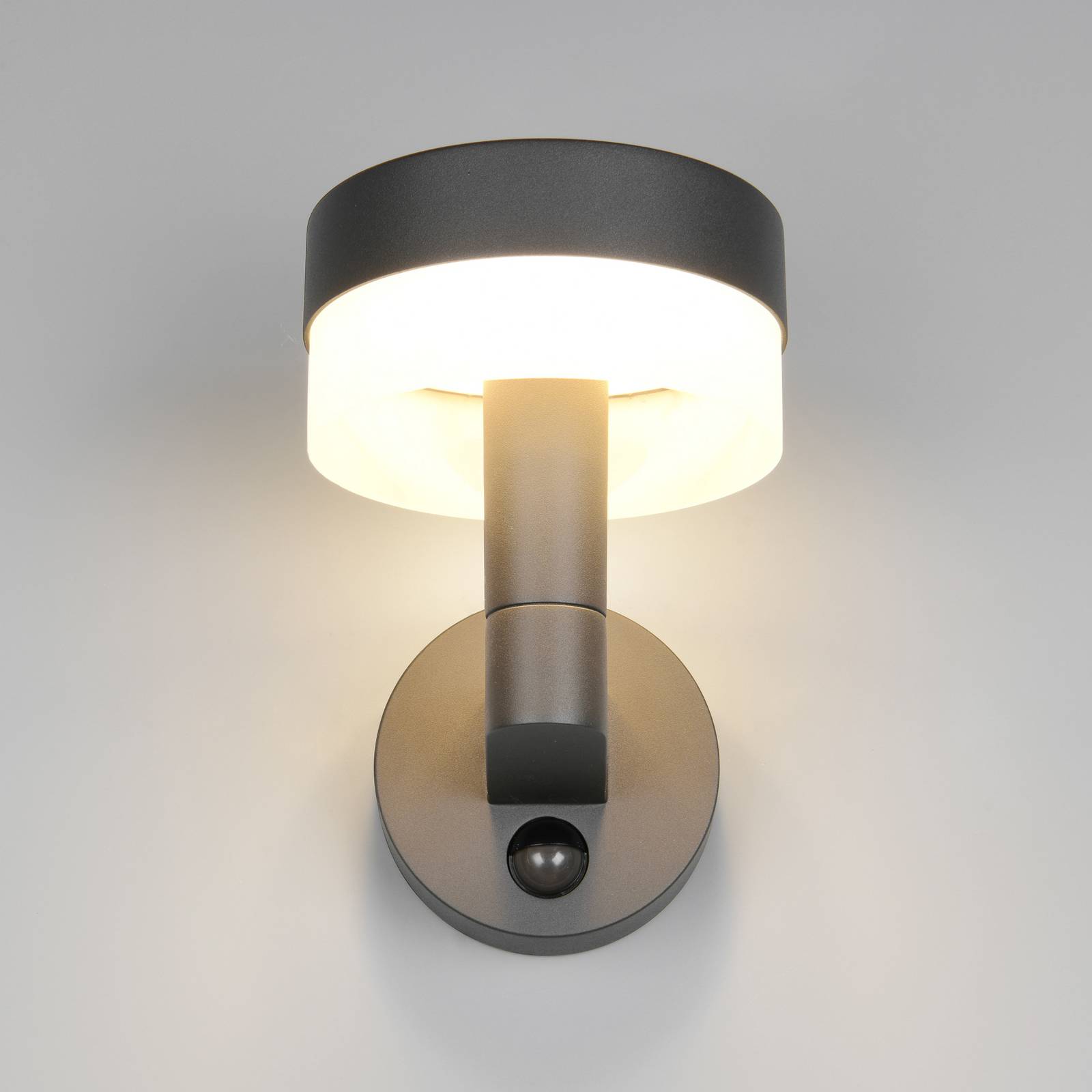 LED-Außenwandlampe Mackenzie Sensor anthrazit, Alu-Druckguss günstig online kaufen