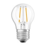 OSRAM LED goccia E27 2,5W 827 trasparente