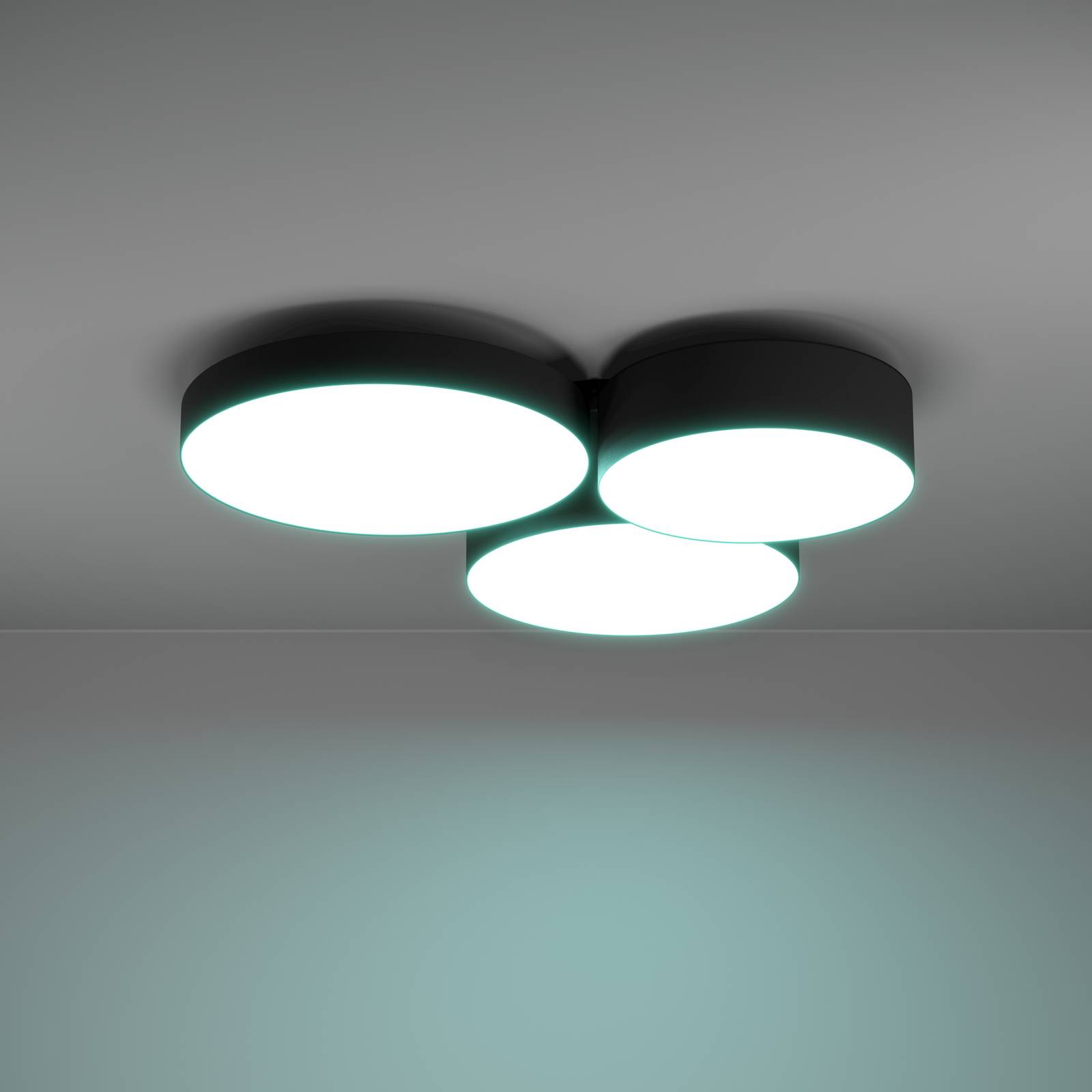 EGLO connect Smart - lampa sufitowa LED Barbano-Z, czarna