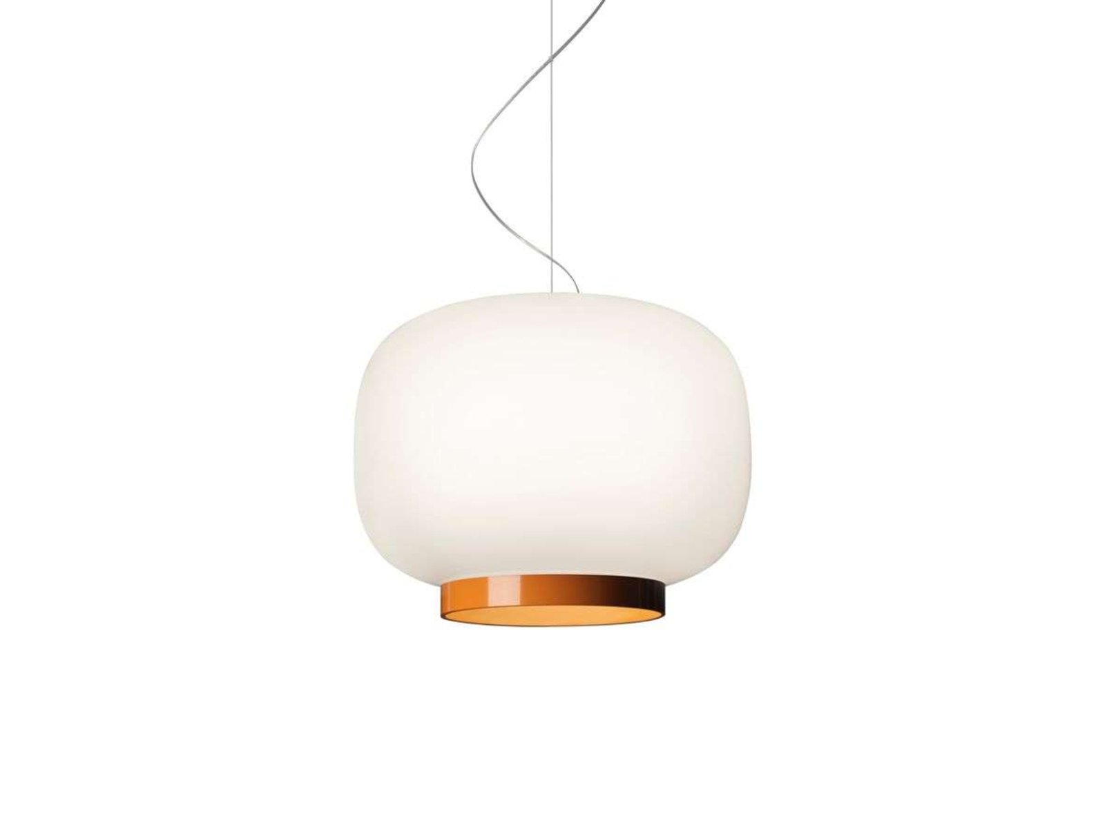 Chouchin 1 Lampada LED a Sospensione Dimmerabile 10m White/Orange - Foscarini