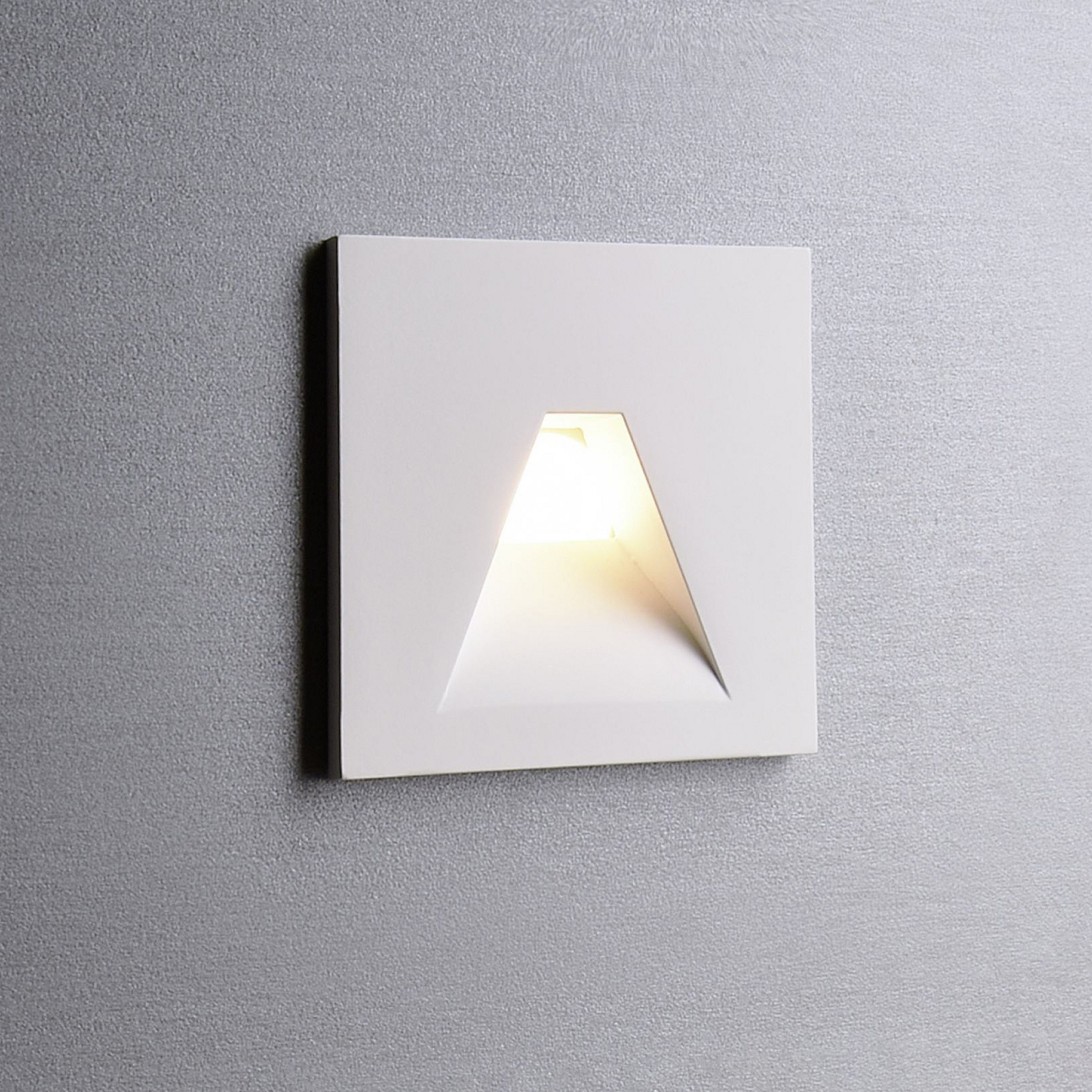 Applique a LED da incasso SET Alwaid, bianco 8 x 8 cm angolare 2.700 K