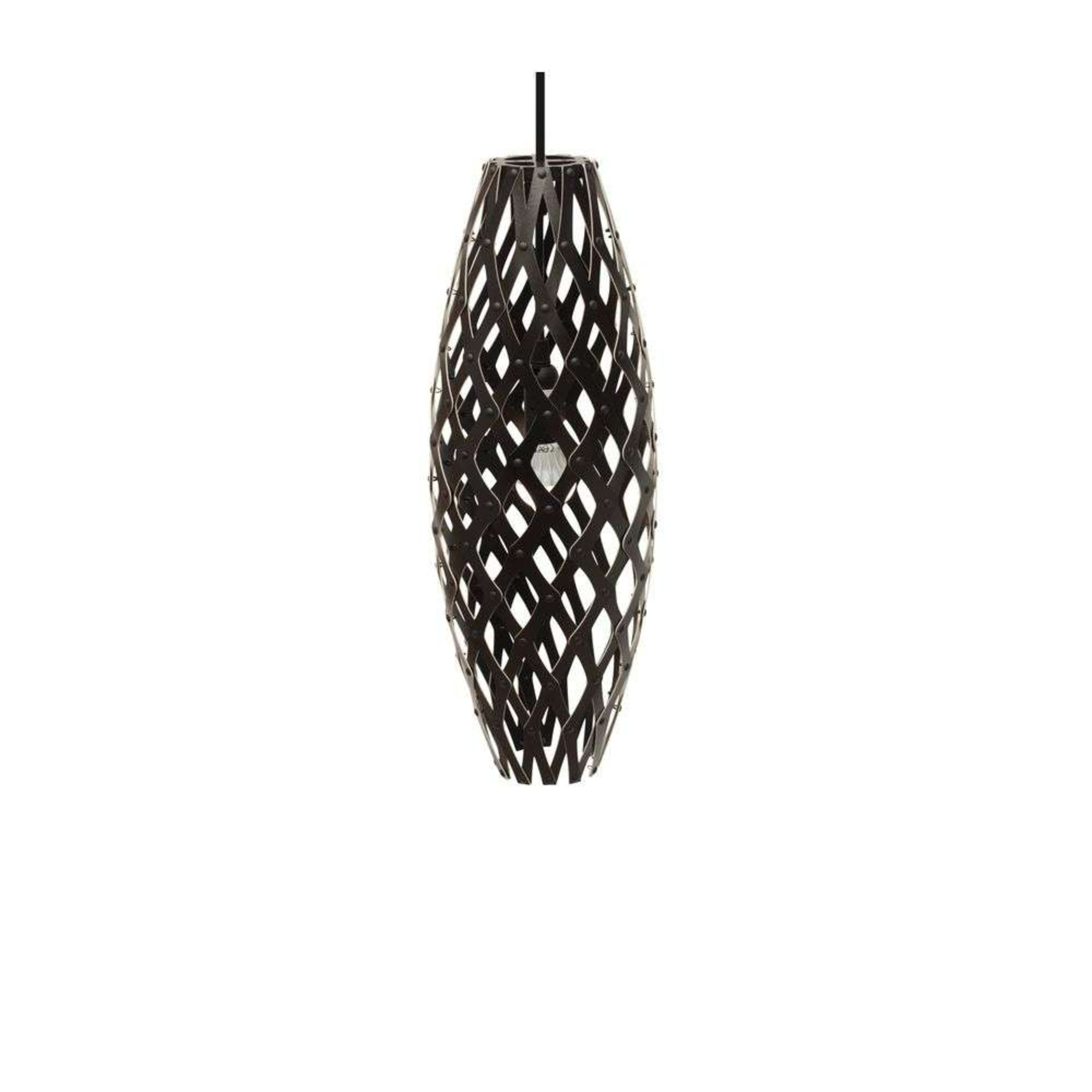Hinaki Hanglamp H50 Zwart 2 Kanten - David Trubridge