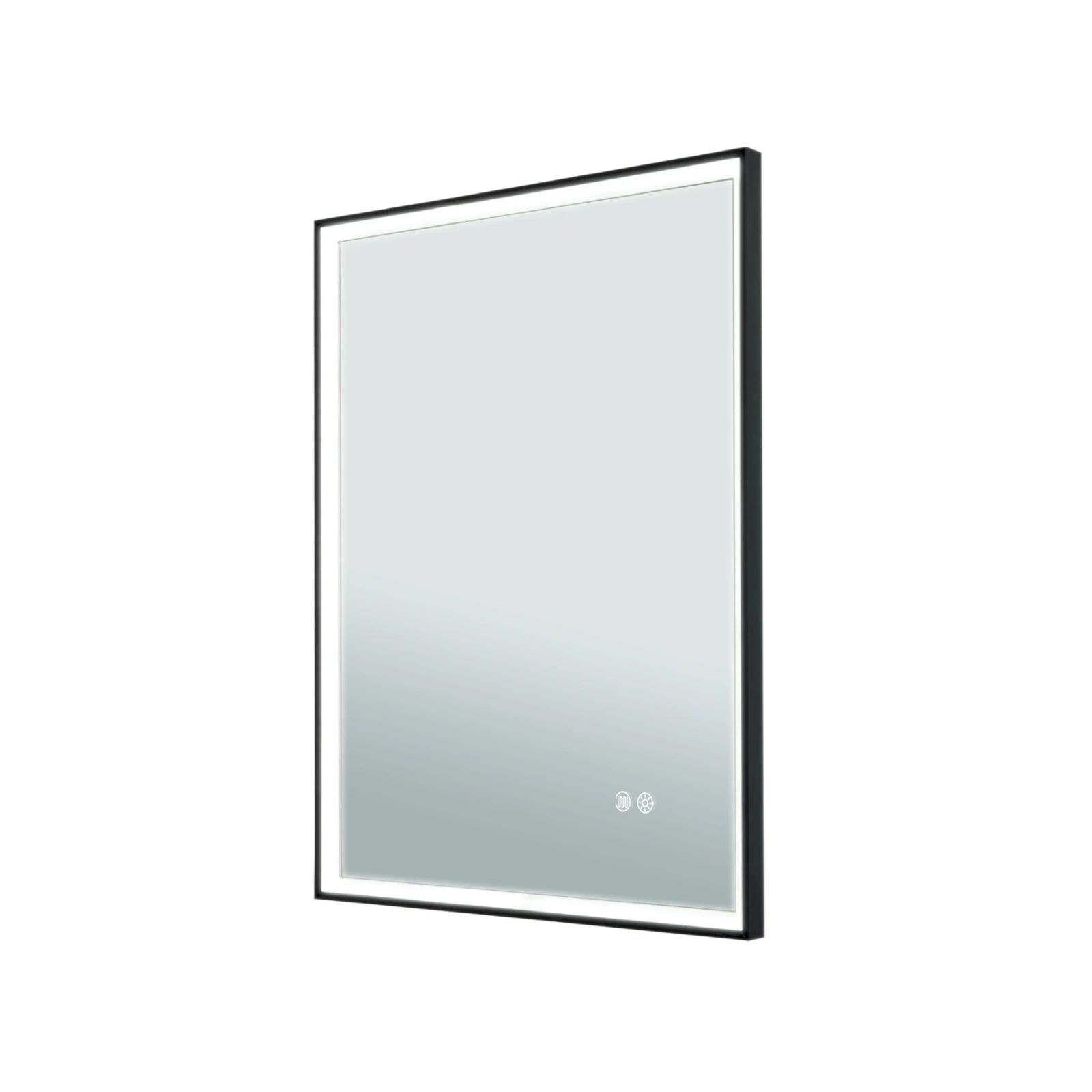 Lustro LED w ramie, 45 x 60 cm, CCT, przeciwmgielne, ściemniane