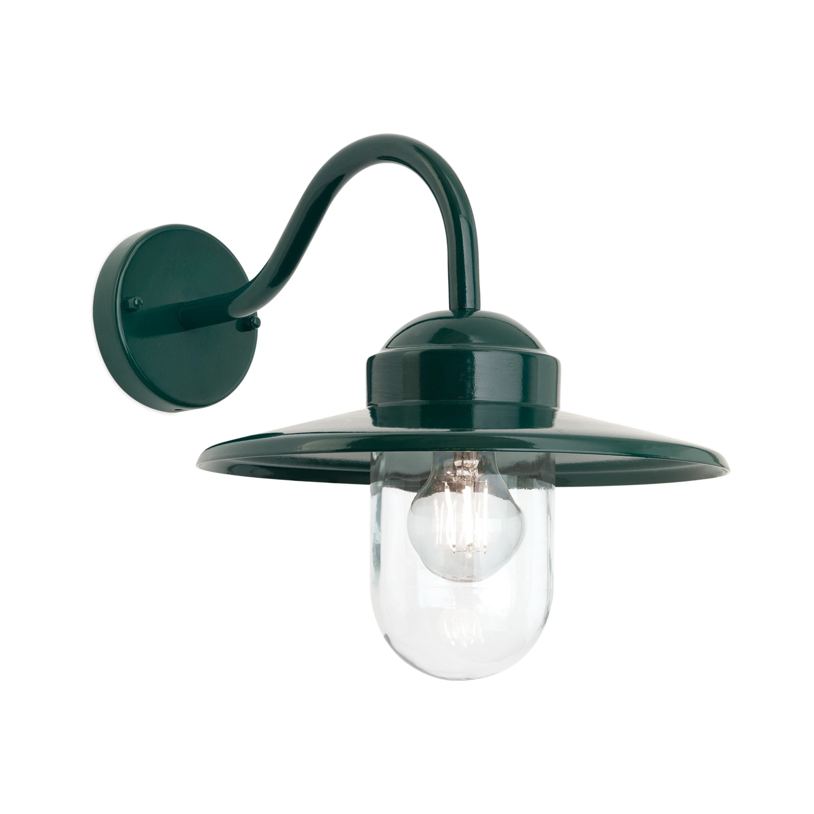 Aplique de exterior Edward en estilo vintage verde oscuro